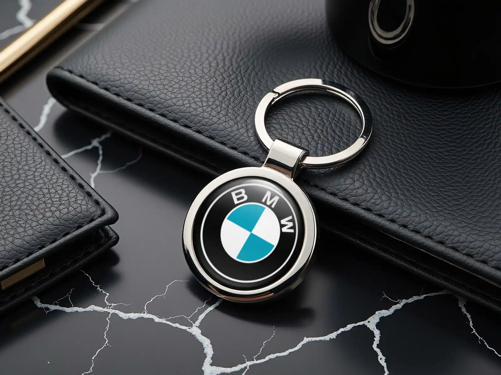 BMW Personalised Keychain Steel Glossy Design
